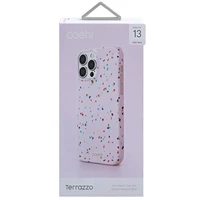 Uniq Coehl Terrazzo viedtālruņa apvalks iPhone 13 Pro Max - rozā