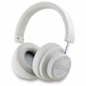 DKNY Checkered Pattern bezvadu uz ausīm liekamās Bluetooth 5.3 austiņas, pērļu krāsā