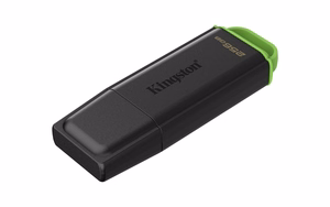 Kingston 256GB portatīvais USB 3.2 melns/zaļš
