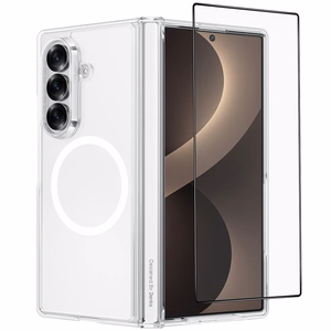 Benks Magnetic Crystal Grand Combo maciņš (C.K.JC.SA.00.0051) Samsung Galaxy Z Fold 8 Ultra (eņģes maciņš + priekšējais maciņš + ekrāna aizsargs)