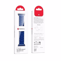 FORCELL F-DESIGN FA10 nerūsējošā tērauda siksniņa APPLE Watch 42 / 44 / 45 / 49 mm zila