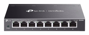 TP-Link Omada ES208G tīkla slēdzis Managed L2 Gigabit Ethernet (10/100/1000) melns