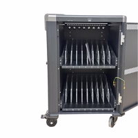 Ewent EW1703 portable device management cart/cabinet melns, pelēks