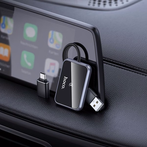 Bezvadu CarPlay adapteris Hoco HU1 melns