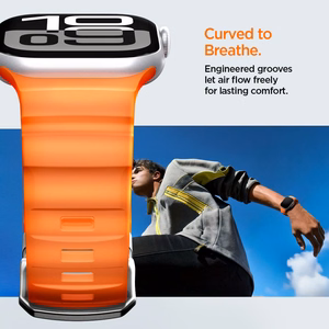 SPIGEN WBS2 siksniņa APPLE WATCH 8 / 9 / 10 / 11 / SE / ULTRA (44 / 45 / 46 / 49 MM) oranžš