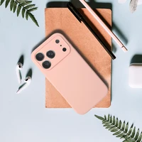 Silikona Lite viedtālruņa apvalks Iphone 17 Pro Max persiku