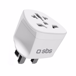 Adapteris no UK sienas kontaktdakšas uz universālo kontaktdakšu