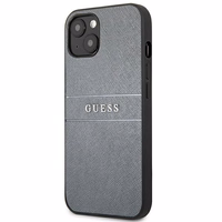 Guess GUHCP13SPSASBGR iPhone 13 mini 5.4" pelēks/pelēks Saffiano Siksna