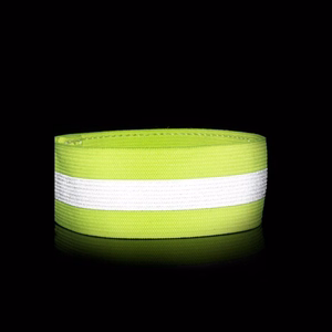 Atstarojoša rokas lente ar Velcro aizdari riteņbraukšanai un skriešanai, 4 cm - oranža