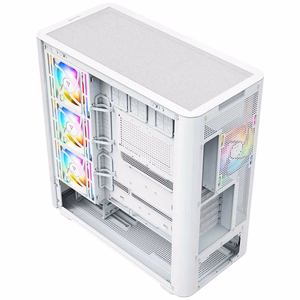 MODECOM Volcano AQ400 ARGB Midi balts