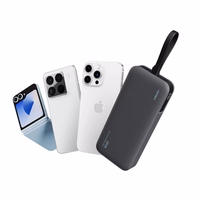 Cuktech LPB200N 40W 20000mAh Powerbank ar integrētu kabeli - pelēks