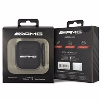 AMG AMA2SLWK AirPods apvalks melna/melna āda