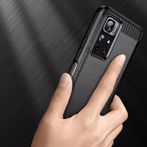 Oglekļa apvalks elastīgs apvalks Xiaomi Redmi Note 11 melns