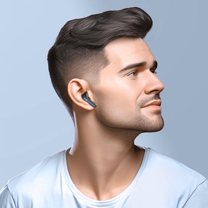 Bezdvadu Bluetooth austiņas TWS ANC + ENC EQ5 melnās