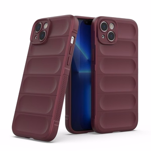 Magic Shield Case viedtālruņa apvalks iPhone 14 Plus elastīgs bruņots apvalks bordo