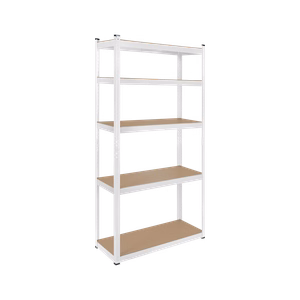 Metāla noliktavas plaukts Rebel 180x90x40, balts