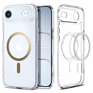 Spigen Ultra Hybrid Mag Чехол совместимый с MagSafe для iPhone 17 Air прозрачный золотой
