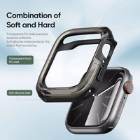 DUX DUCIS apvalks TAMO Apple Watch 10 sērijai 46 mm caurspīdīgs ar melnu