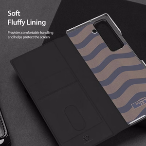DUX DUCIS viedtālruņa apvalks BRIL ar pildspalvas turētāju SAMSUNG Z Fold SE/W25 melns