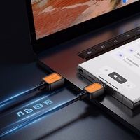 Kabelis USB A uz USB C Hoco 3A 1 m X108 melns