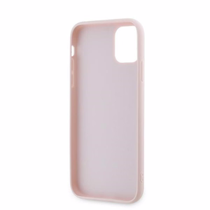 Karl Lagerfeld Diagonal Quilted Script чехол для iPhone 11 / Xr - розовый