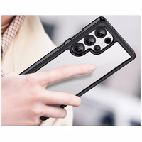 Viedtālruņa apvalks (m) ar Gel Frame Samsung Galaxy S25 Ultra - melns (m)