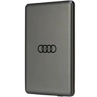 Portatīvais lādētājs Audi Big Logo Magnētiskais indukcijas 15W 5000mAh - pelēka