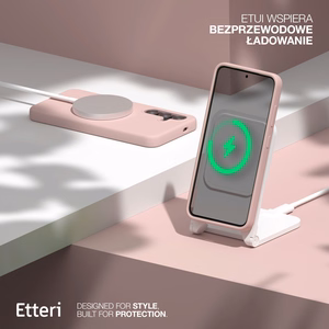 Etteri Silikona Mag maciņš for Samsung Galaxy S26 Ultra gaiši rozā