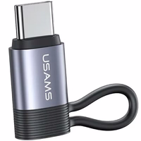 USAMS Adapter AU17 Lightning - USB-C 30W tērauda SJ677LN01 (US-SJ677)