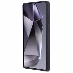 Karl Lagerfeld silikona dubulto galvu un apļa magnētiskais Samsung Galaxy S25 Ultra viedtālruņa apvalks melns