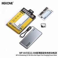 Portatīvais lādētājs WK Design "WP-60" zils 5000mAh (22.5W)