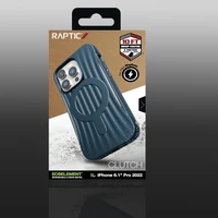 Raptic X-Doria Clutch viedtālruņa apvalks iPhone 14 Pro ar Magnētisko zilu aizmugurējo pārklājumu