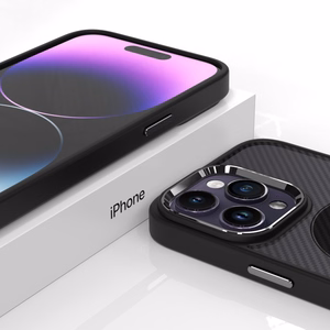 Tel Protect magnētiskais oglekļa viedtālruņa apvalks Iphone 13 Pro melns