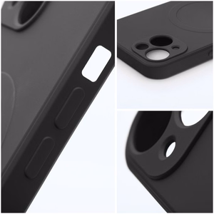SILICONE MAG COVER magnētiskais silikona viedtālruņa apvalks, saderīgs ar MagSafe, paredzēts SAMSUNG A26, melns