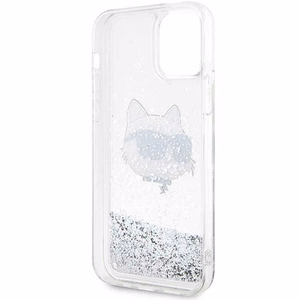 Karl Lagerfeld KLHCP12MLNHCCS iPhone 12/12 Pro 6.1" серебряный/серебряный жёсткий чехол Glitter Choupette Head