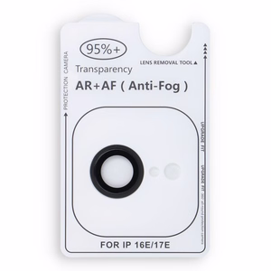 Melns kameras aizsargstikls Forcell Premium iPhone 16e / 17e