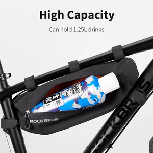 Rockbros AS-043 Velcro velosipēda soma, 3l - melna