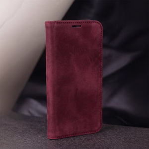 Smart Suede maciņš Honor 600 / Honor 600 Pro bordo