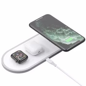 Bezvadu charging station Dudao 3in1 (A11) (Phone;AirPods;Watch) balts