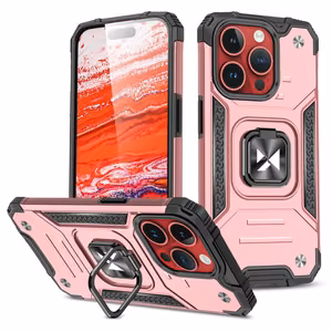 Wozinsky Ring Armor iPhone 15 Pro iPhone 15 Pro Ring Armor apvalks - zelta