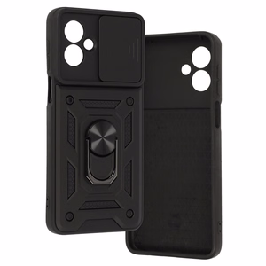 Slide Camera Armor viedtālruņa apvalks Motorola Moto G55 5G melns