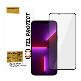 Aizsargstikls Tel Protect 10X Privātums Titanium Iphone 13 Pro Max (apvalks)