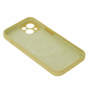 Mag neredzamais viedtālruņa apvalks iPhone 14 Pro 6,1" pasteļdzeltena