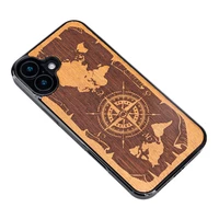 Bewood case for iPhone 16 Plus 6,7" Compass Merbau