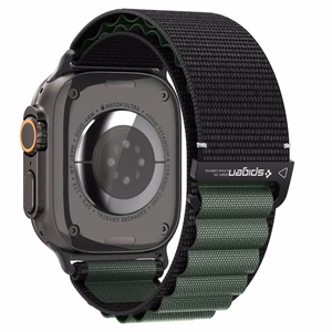 SPIGEN WBF1 siksniņa APPLE WATCH 6 / 7 / 8 / 9 / 10 / SE / ULTRA 1 / 2 (44 / 45 / 46 / 49 MM) melns/zaļš