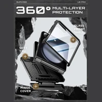 Supcase Unicorn Beetle Pro viedtālruņa apvalks Samsung Galaxy Z Flip 7 - melns