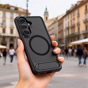 Tech-Protect MagRack MagSafe maciņš priekš Samsung Galaxy S26 Plus matēts melns