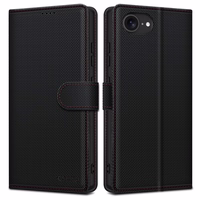 TECH-PROTECT WALLET RS IPHONE 16E MELNS/SARKANS Tech-Protect Wallet viedtālruņa apvalks iPhone 16e - melns