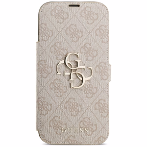 Guess Book 4G Metal Logo Чехол для iPhone 17 Pro Max - розовый
