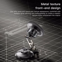 FORCELL F-GRIP IronSecure magnētiskais auto turētājs priekšējā stiklā un panelī, saderīgs ar MagSafe, melns